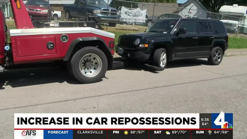 Increase in car repossessions in Nashville