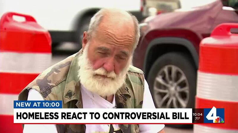 Homeless react to bill