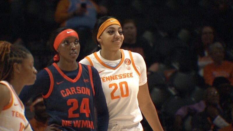 Tennessee's Tamari Key smiles in return to floor against Carson-Newman