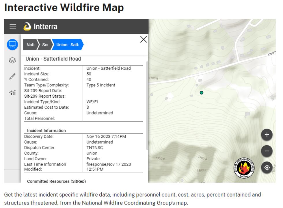 The U.S. Department of Agriculture has its own interactive map, which gives similar information.