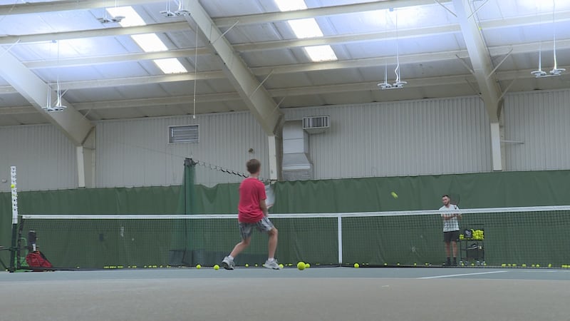 Young tennis players inspired by Wimbledon