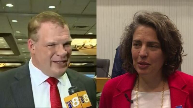 Knox County Mayor Glenn Jacobs (L) Knoxville Mayor Indya Kincannon / Source: (WVLT)