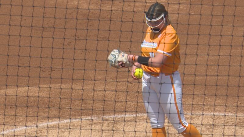 Tennessee's Ashley Rogers pitches perfect game against ECU.