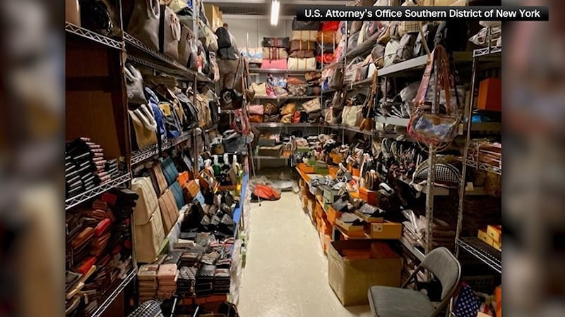 Two people were arrested in the largest counterfeit goods seizure in Manhattan, retailing at...